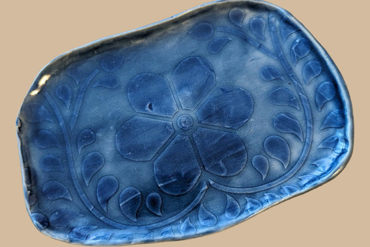 Blue Flower Dish image 0